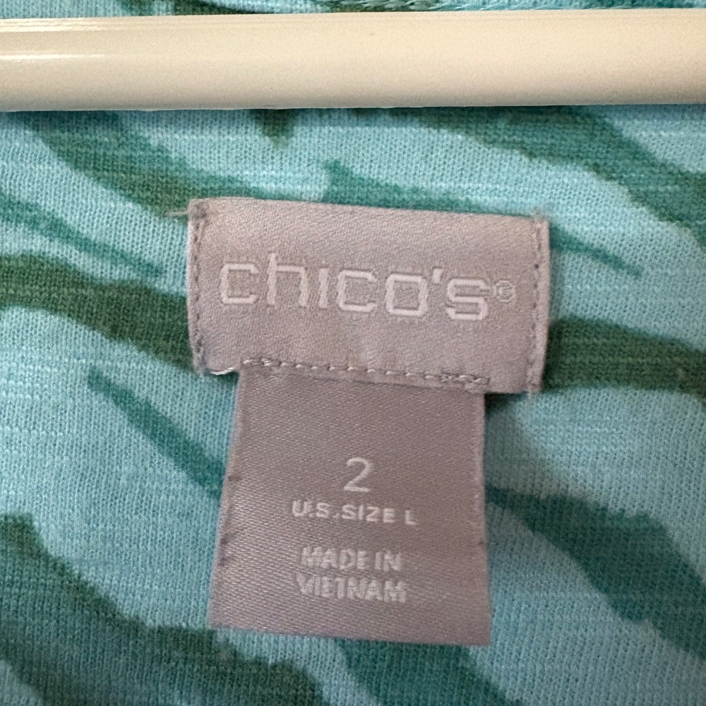 Chico's zebra print tunic, size 2 - Picture 3 of 4